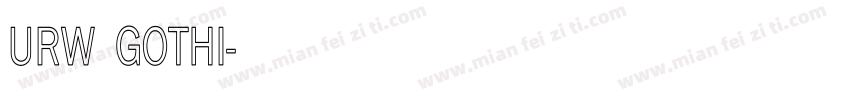 URW GOTHI字体转换